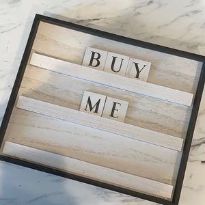 Target Farmhouse letter board +letters included!